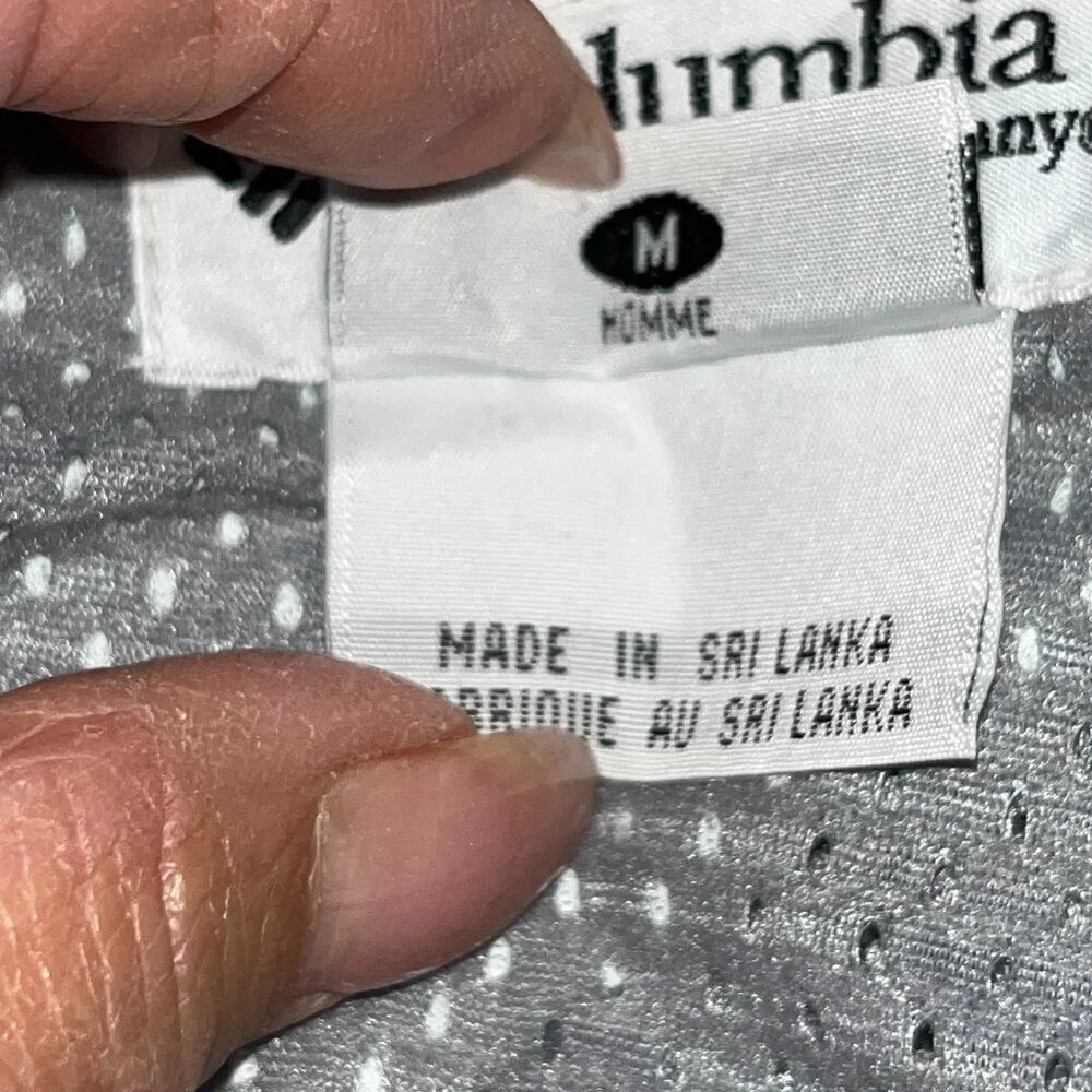 Columbia Sportswear Company Men's Packable Jacket Sz M Greenish/Black - EUC